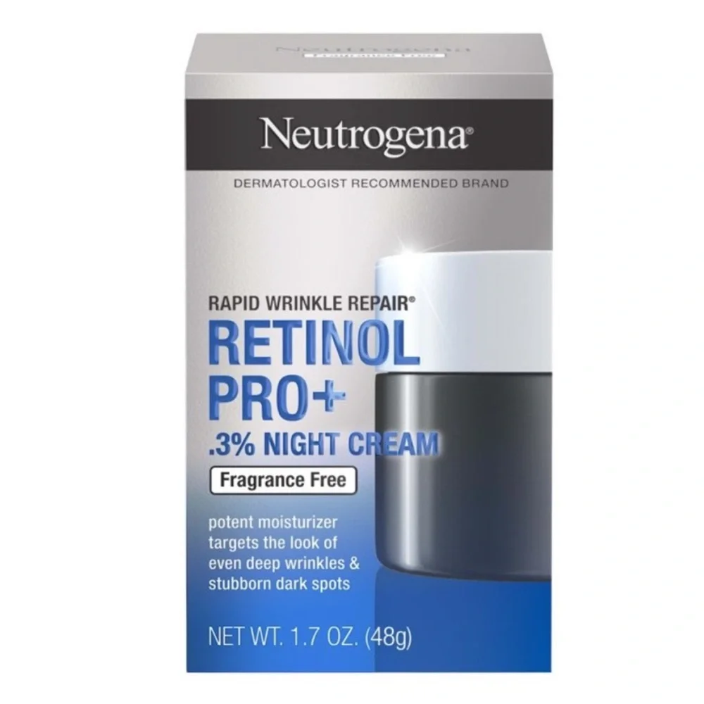 Neutrogena Rapid Wrinkle Repair Retinol Pro+ Night Moisturizer 1.7oz Skincare